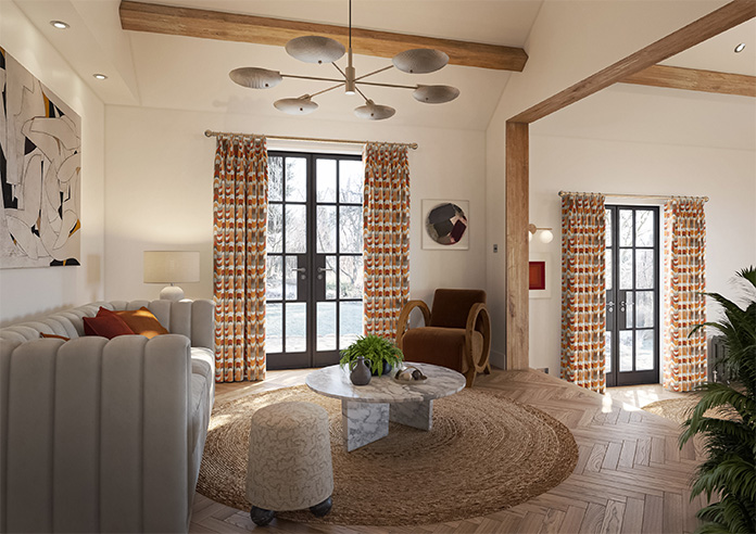 Castillo Velvet, Copper - Made to Measure Curtain - Image 8